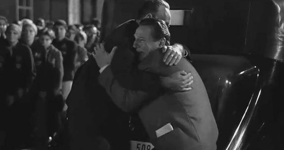 One of the ending scenes from the movie "Schindler's List"